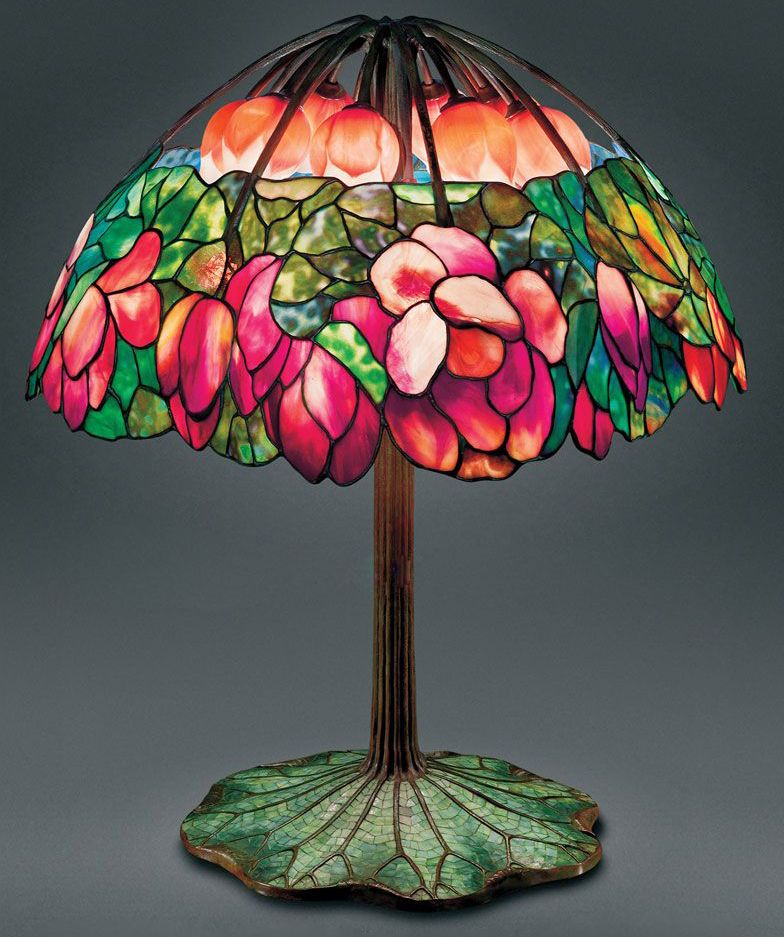 Светильник Розовый лотос Tiffany