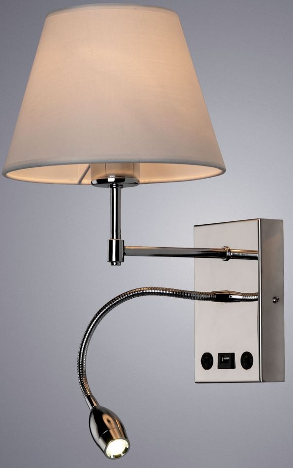 Бра с дополнительной лампой для чтения