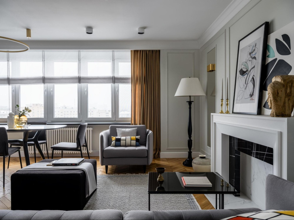 Напольный торшер в гостиной Напольный торшер в гостиной