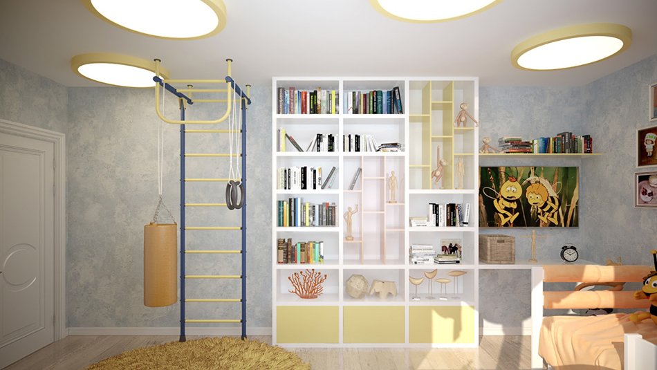 Накладные светильники в детской Накладные светильники в детской