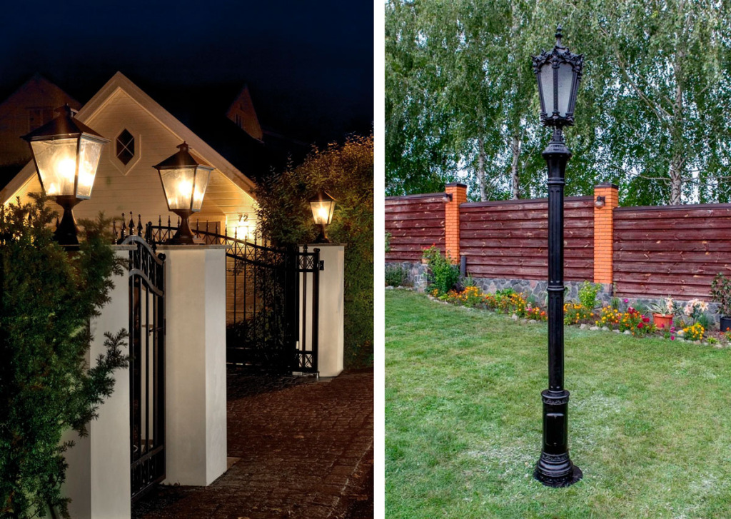 Фонарный светодиодный столб