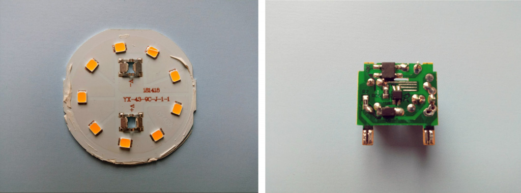 Разобранная лампа IEK E27