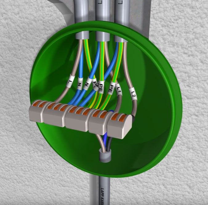 Подключение двойного выключателя с заземлением