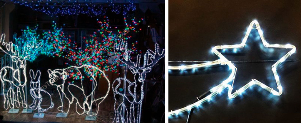 Плоские светодиодные фигуры 2Д