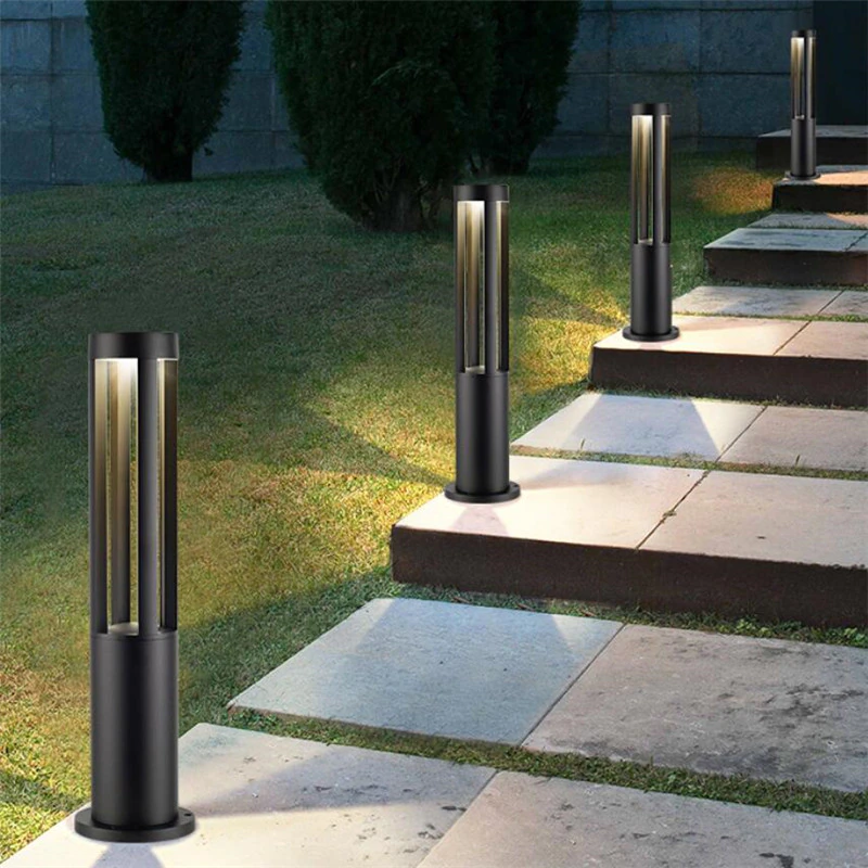 Подсветка столбики для дорожки