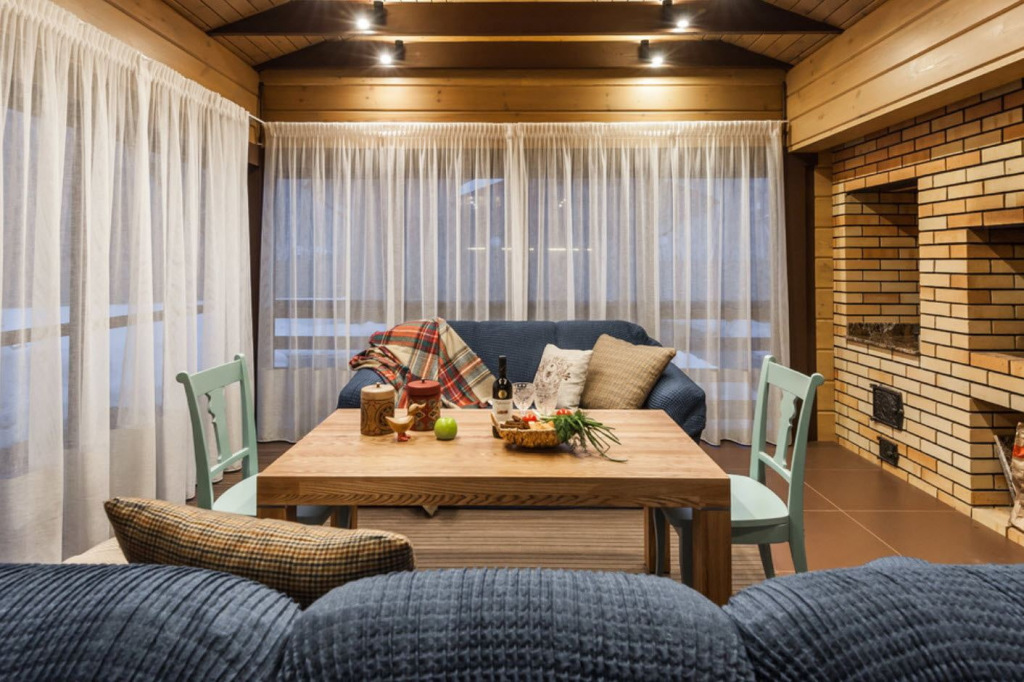 Освещение на закрытой террасе