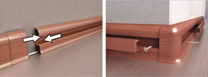 Монтаж плинтуса под светодиодную ленту Монтаж плинтуса под светодиодную ленту