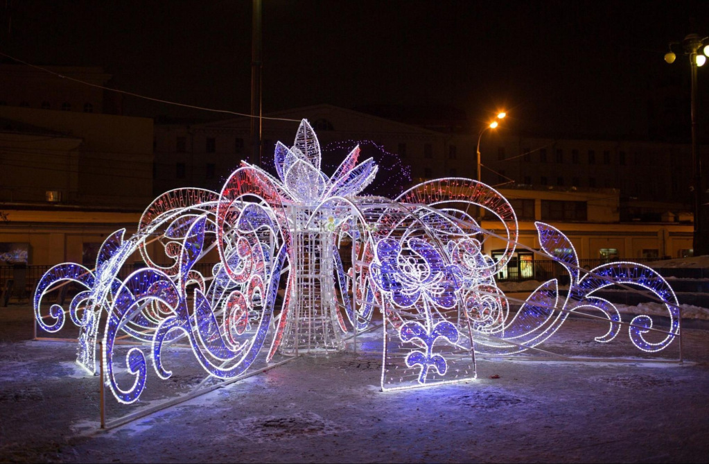 Каркасные светодиодные фигуры