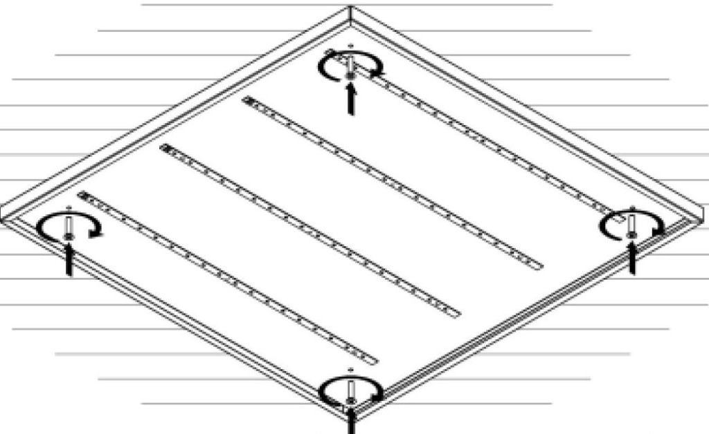 Накладной монтаж Армстронг