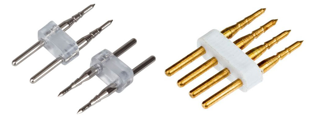 Силовой коннектор для гибкого неона