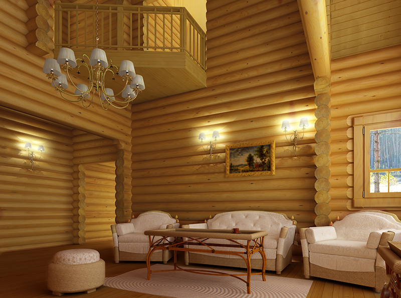 Люстра для деревянного дома