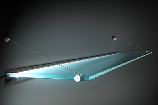 Торцевая подсветка полки