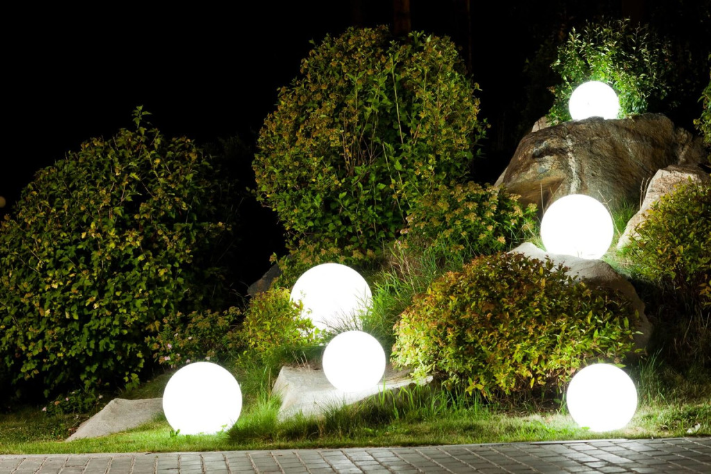 Ландшафтные светильники - шары Ландшафтные светильники - шары
