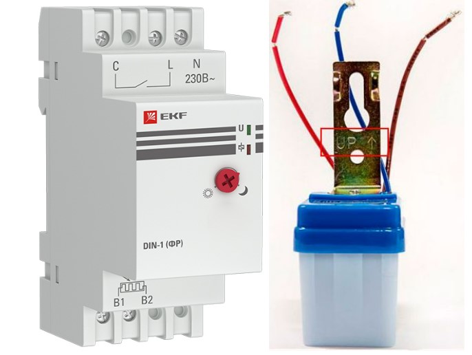 Подключение фотореле