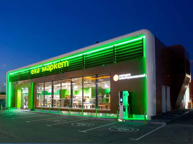 Освещение мини маркета на АЗС Освещение мини маркета на АЗС