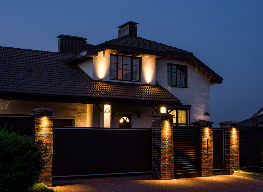 Как сделать подсветку забора