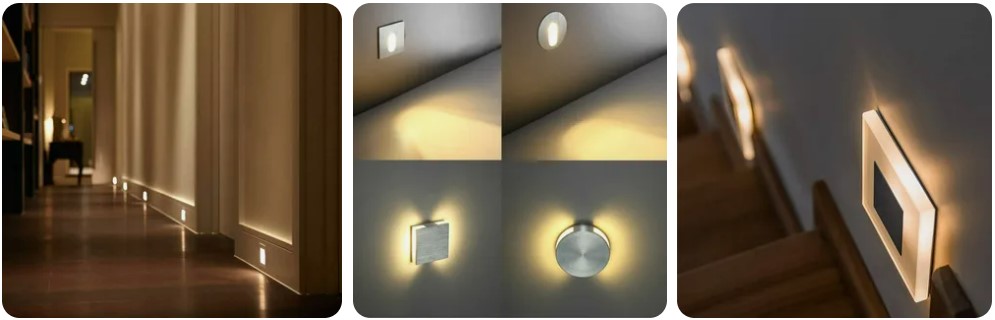 Ночники встраиваемые в стену