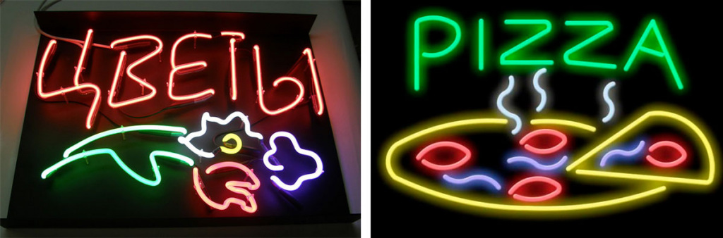 Гибкий неон примеры