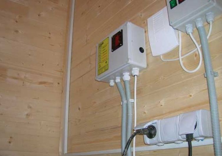 Подключение света в бане