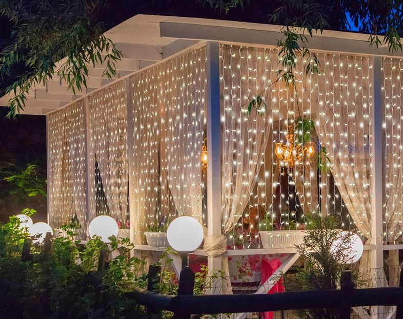 Гирлянды для беседки