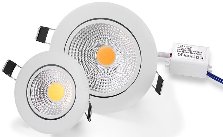 Точечные светильники без возможности замены ламп Точечные светильники без возможности замены ламп