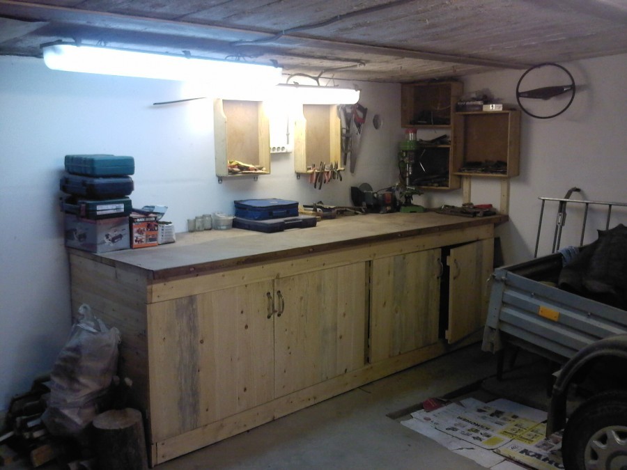 Подсветка верстака в гараже