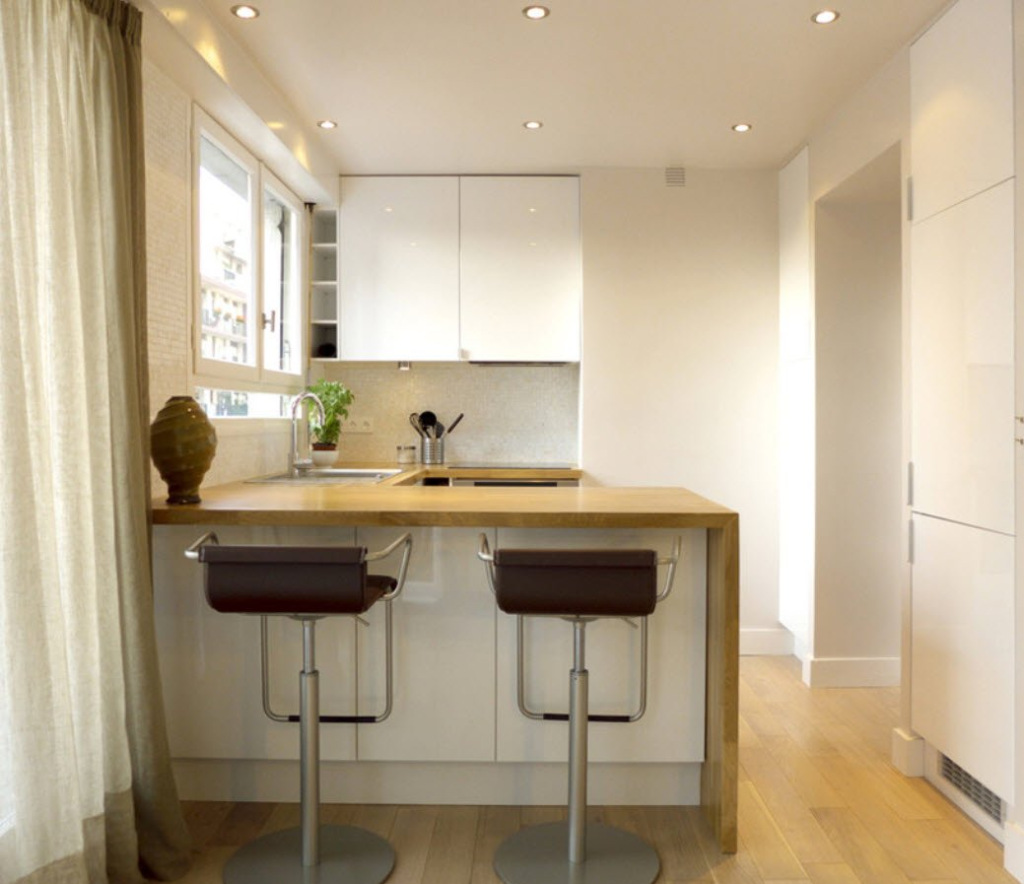 Подсветка на кухне спотами