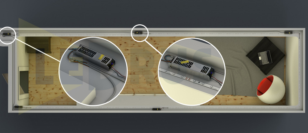 Способы подключения светодиодной ленты для дома