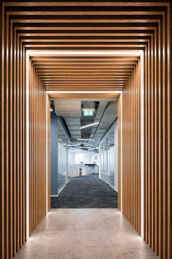 Подсветка между реек