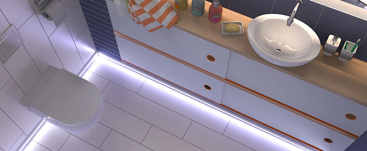 Подсвечивающийся плинтус Подсвечивающийся плинтус
