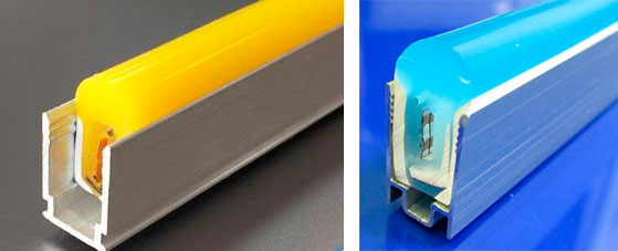 Крепление гибкого неона