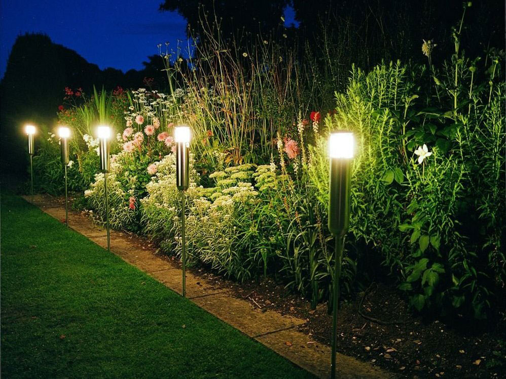 Светодиодные столбики с батареей Светодиодные столбики с батареей