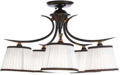 Люстра с тканевыми плафонами Люстра с тканевыми плафонами