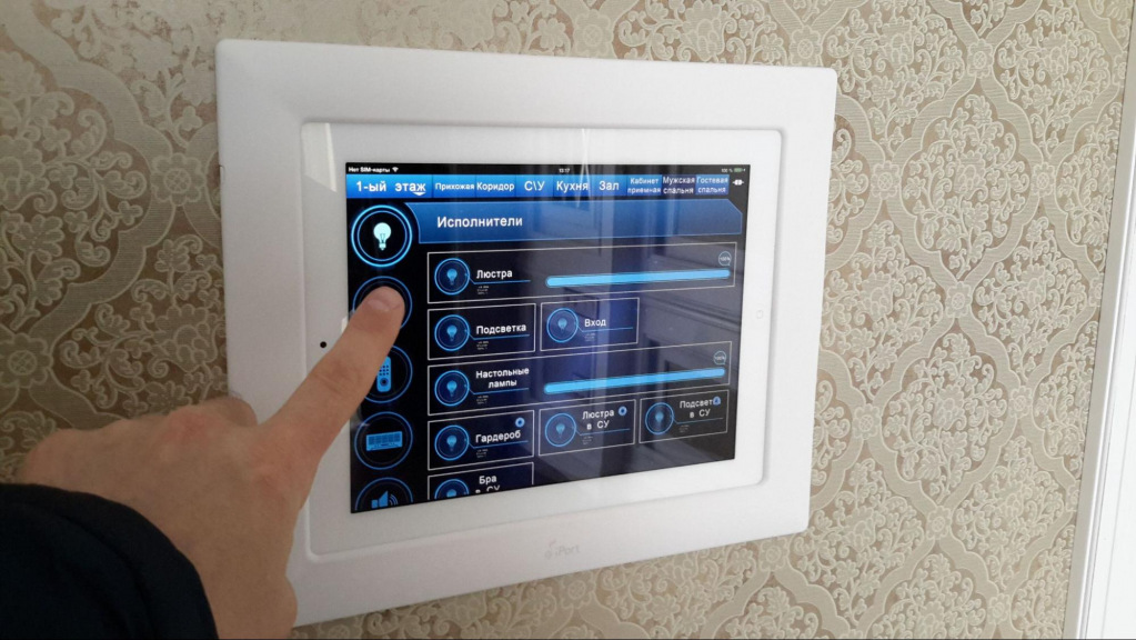 Настенная панель управления светом Настенная панель управления светом