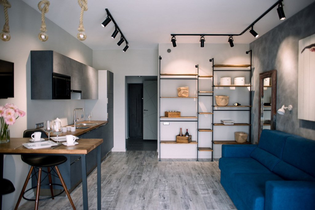 Комбинированное освещение потолка