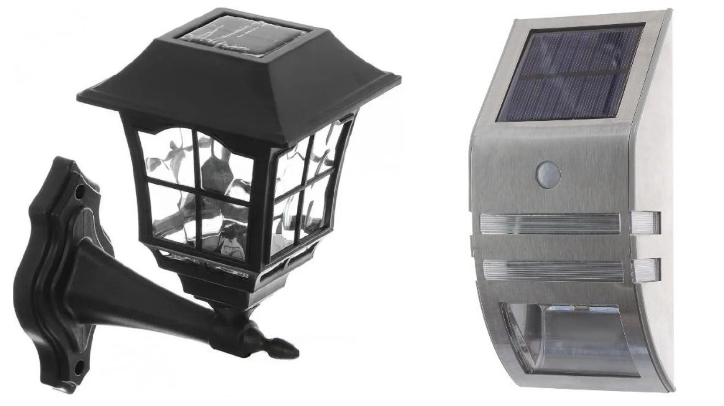 Настенные светильники с солнечной батареей Настенные светильники с солнечной батареей