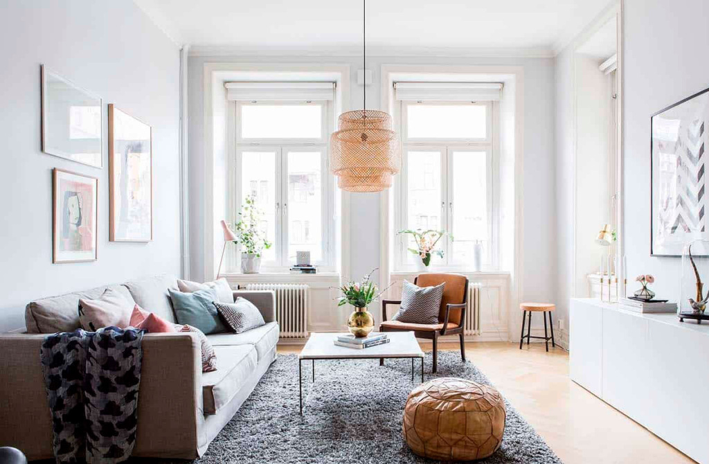 Люстры в стиле сканди для гостиной