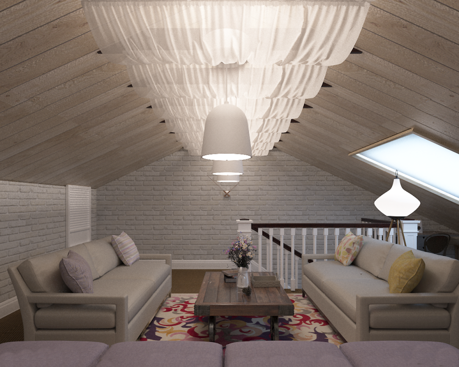 Светильники для скошенных потолков