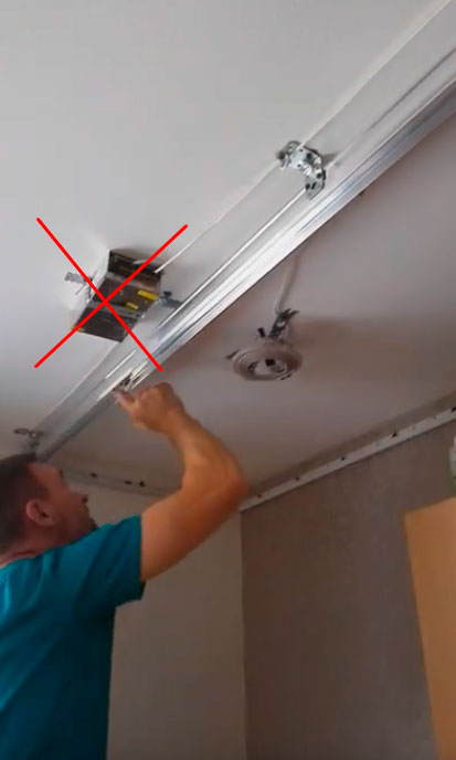 Монтаж световых линий