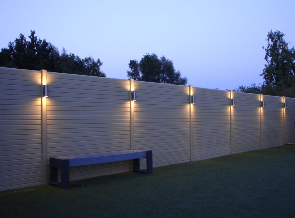 Накладные светильники для забора