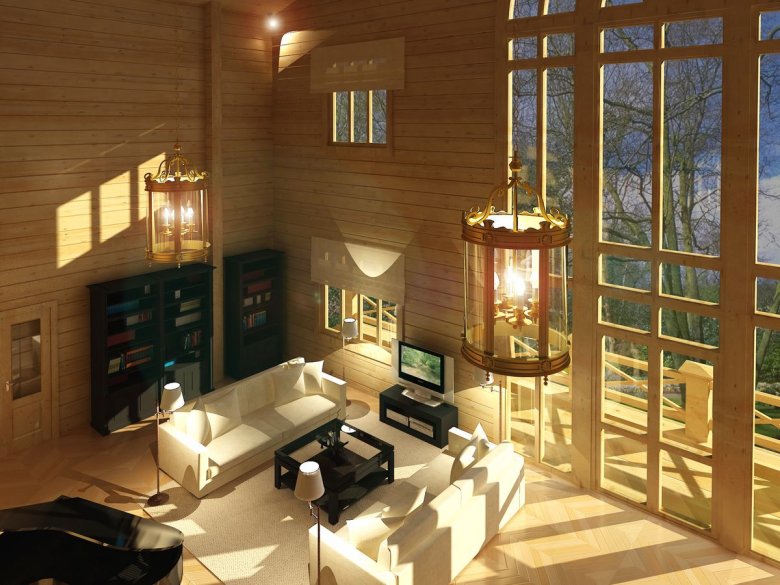 Длинные светильники для дома со вторым светом