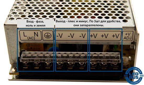 Блоки питания для световых линий