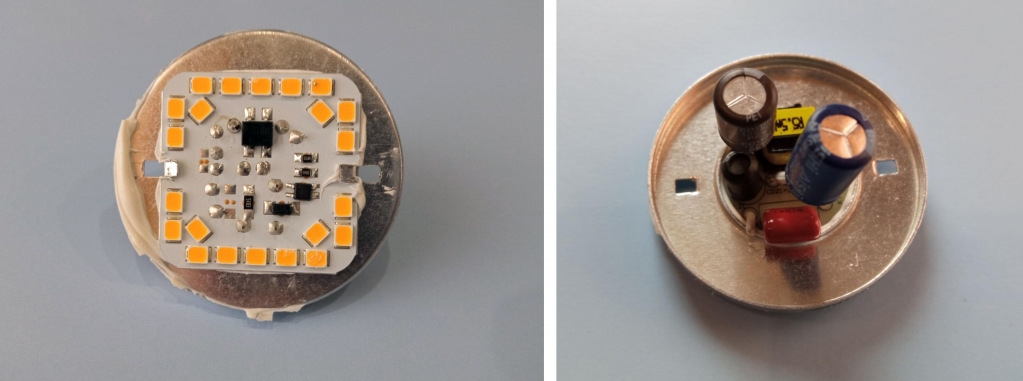 Разобранная светодиодная лампа