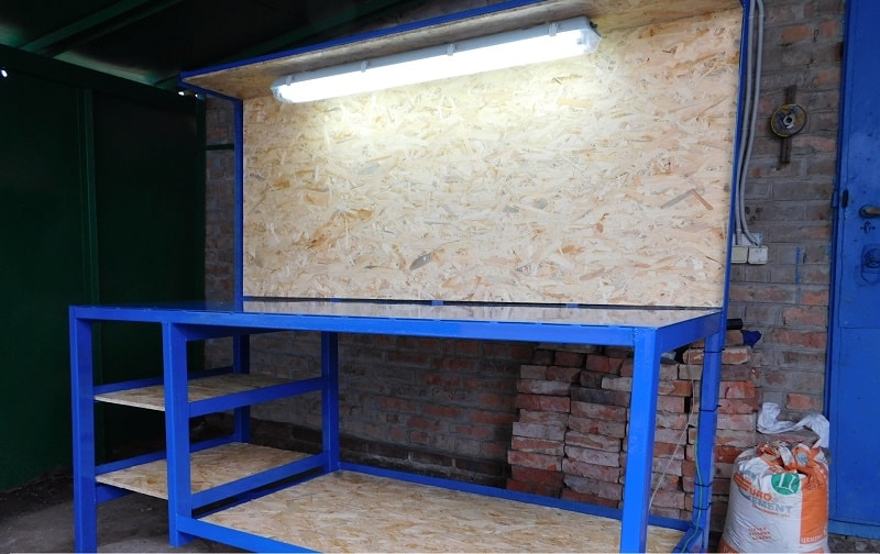 Освещение рабочей зоны в гараже