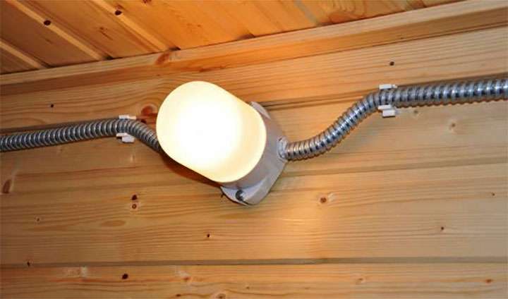 Проводка в бане