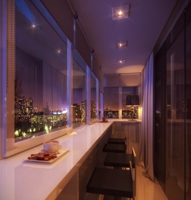 Светильники на балконе