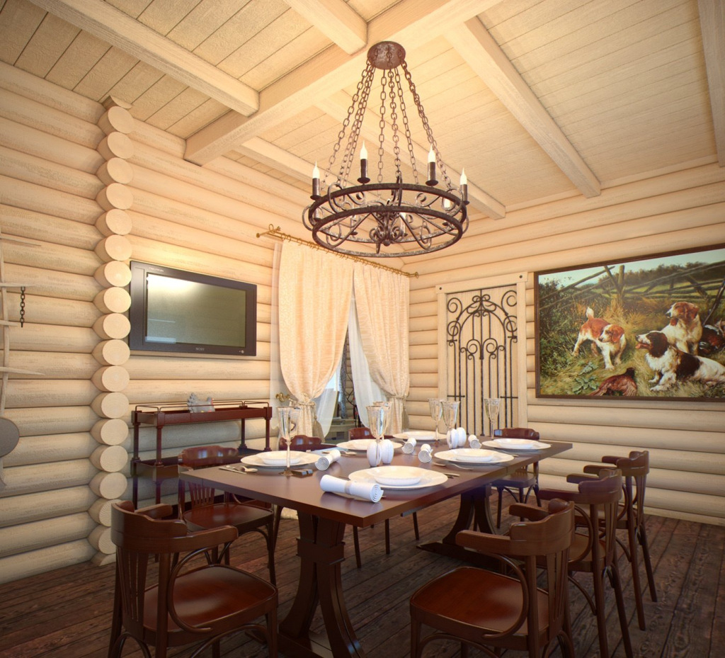 Люстра для деревянного дома