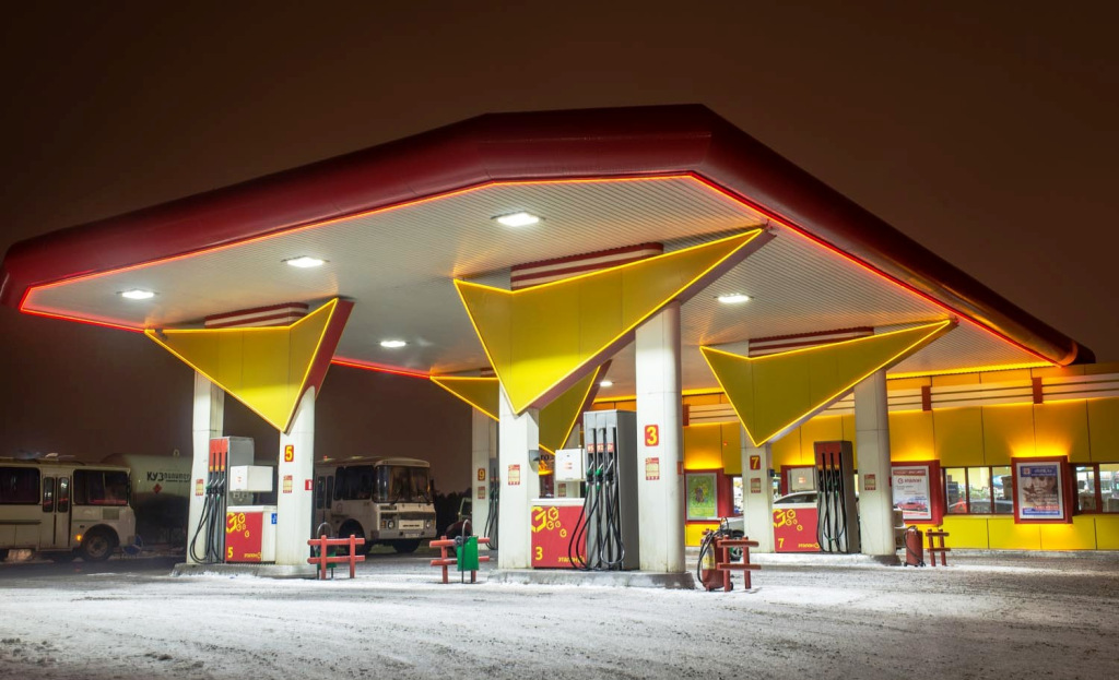 Освещение на АЗС Освещение на АЗС