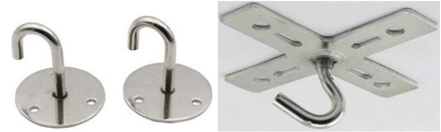 Крючок на пластине для крепления люстры