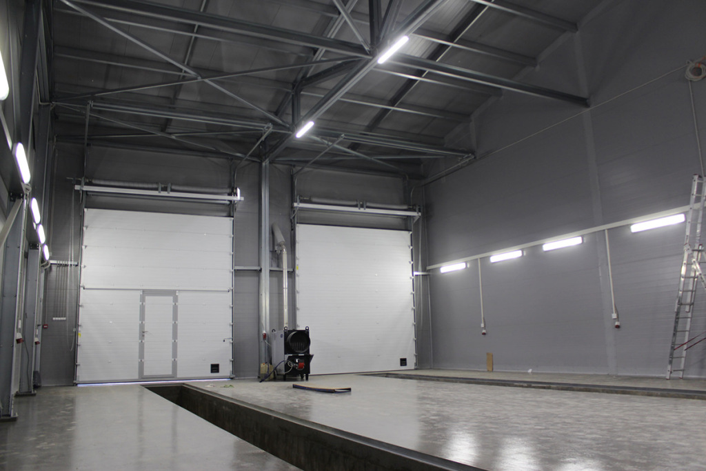 Освещение ангара светильниками ЛСП